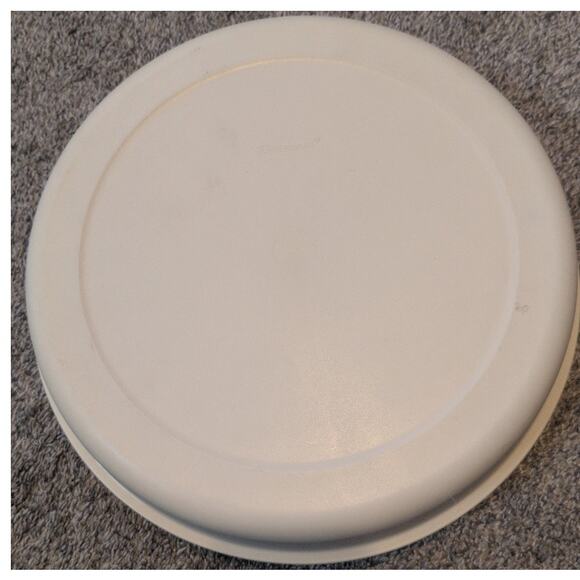Vintage Tupperware Divided Serving Tray w/ Lid Veggie & Dip Beige #1665/#1666 - Picture 2 of 5